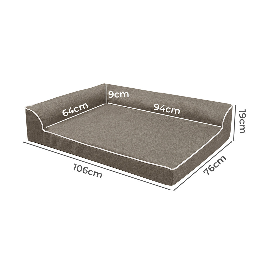 Pawz Orthopedic Dog Bed XL Coffee-2006732880738390018