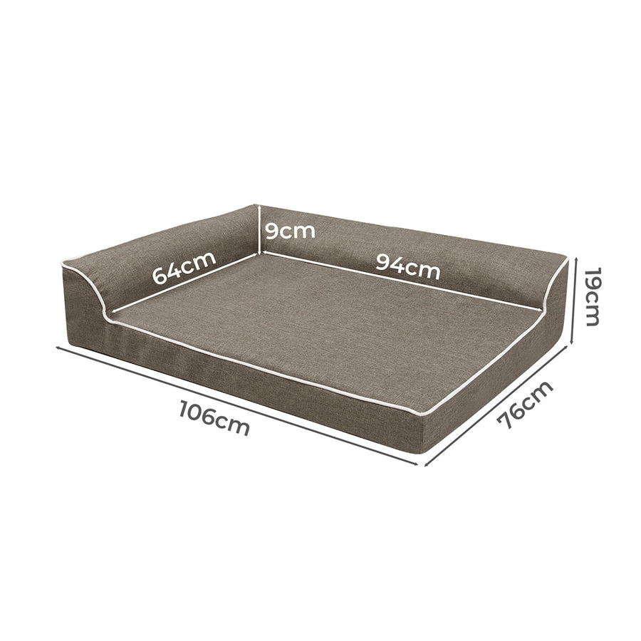 Pawz Orthopedic Dog Bed XL Coffee-2006732880738390018