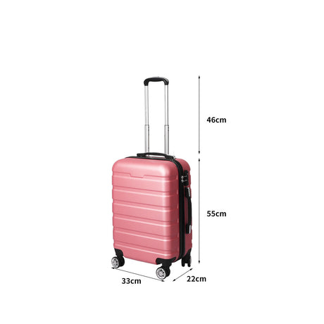 Slimbridge 20" Carry On Luggage Case Rose Gold 20 inch-2006733064457293826
