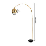 EMITTO Modern LED Floor Lamp Stand Reading Gold-2006733071726022658