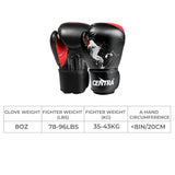 Centra Boxing Gloves PU Leather MMA Training Mitts Fight Punch Bag Sparring 8OZ - Front View