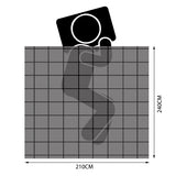 DreamZ 500GSM Goose Quilt Down Feather King - Front View