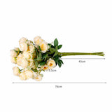 Lambu Artificial Flowers Silk Roses Yellow-2018816640698945538