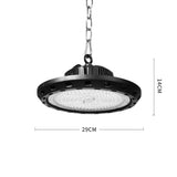 EMITTO Shed LED Lights UFO High Bay 100W - Front View