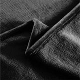 DreamZ 320GSM 220x160cm Ultra Soft Mink Black Single - Side View