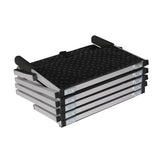 PaWz 5 Steps Dog Ramp Adjustable Height Black - Front View