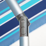 Mountview 2M Outdoor Beach Umbrellas Sand Blue - Side View
