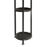 Levede Plant Stand Outdoor Indoor Flower Black Large - Side View