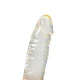 Urway Dildo Dong Realistic Penis Cock Yellow 20cm - Side View