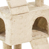 PaWz Cat Tree Scratching Post Scratcher Beige - Side View