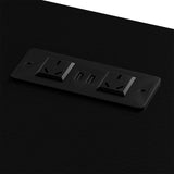 Levede L Shaped Gaming Desk with Storage Drawers Black-2006733412379004931
