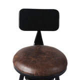 Levede 2x Bar Stool Kitchen Wooden PU-2006733237233258499