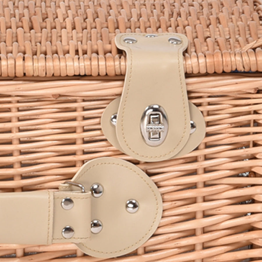 4 Person Picnic Basket Baskets Set Outdoor-2006732947503321091