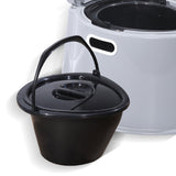 6L Camping Toilet Outdoor Portable Potty - Side View
