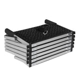 PaWz 6 Steps Dog Ramp Adjustable Height Black - Side View