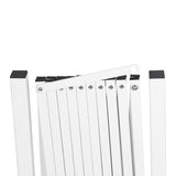 Garden Security Fence Gate Expandable White-2006733312898502659