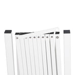 Garden Security Fence Gate Expandable White-2006733312898502659