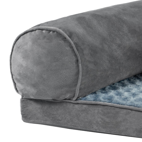 PaWz Pet Bed Sofa Dog Bedding Soft Warm L Cover Grey Cover Large-1954802515132420099