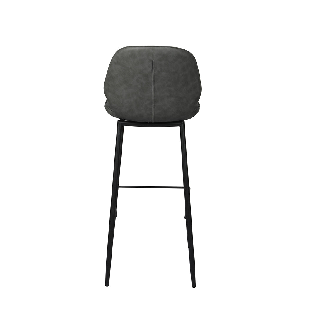 Levede 2x Bar Stool Barstools Counter Grey-1954802995145347075