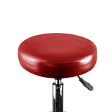Levede Salon Stool Swivel Barber Stools Red - Side View