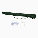 Mountview Beach Umbrella Outdoor Umbrellas Green 2.33M - Side View