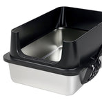 Pawz Stainless Steel Large Enclosed Cat Litter Box-2011971128926539779