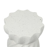 Levede Side Table End Terrazzo Hourglass - Side View