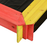 Bopeep Kids Wooden Sandbox 120X120CM - Side View