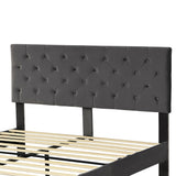 Levede Bed Frame Queen Size Mattress Grey-2006733224449019907