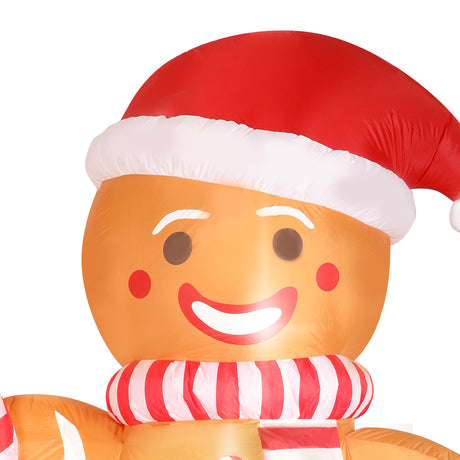 Santaco Christmas Inflatable Outdoor Gingerbread Man 2.5M-1954803065118920707