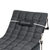 Levede Folding Camping Bed Camp Cots - Side View