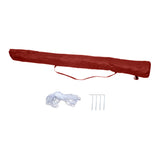 Mountview Beach Umbrella Outdoor Umbrellas Red 2.33M-2018816736698175491