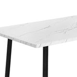 Levede Steel Dining Table 4-6 Seater 150cm - Side View