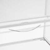 Stacked 6Pc Shoe Box Storage Display Stackable - Side View