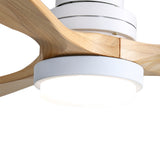 Spector Ceiling Fan 52'' DC Motor Wood Natural - Side View