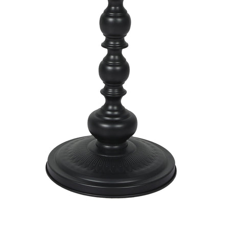 Levede Side Table Vintage End Round Black-2018816842147172355