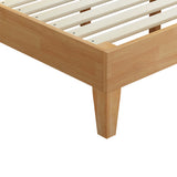 Levede Queen Rubberwood Bed Frame - Side View