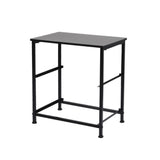 Levede Storage Cabinet Chest of 2 Drawers Dark Grey - Side View