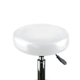 Levede Salon Stool Swivel Hairdressing White - Side View