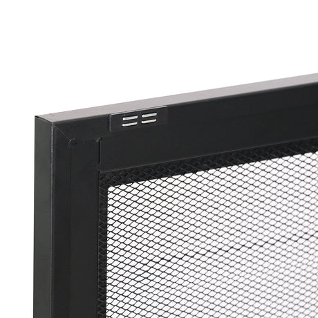 Levede Storage Cabinet Steel Kitchen Black-2006733266635329539