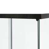 164cm Glass Display Cabinet 2 Doors-2006732805702291459