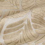 Marlow Floor Rug Soft Embossed Carpet Non Slip Plush Shaggy Rugs Leaf Pattern-2018816822400389123