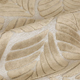 Marlow Floor Rug Soft Embossed Carpet Non Slip Plush Shaggy Rugs Leaf Pattern - Side View