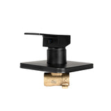 Dutxa Bathroom Shower Mixer Tap Brass Black-2018816691387109379