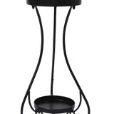Levede Plant Stand 2 Tiers Outdoor Indoor Medium - Side View