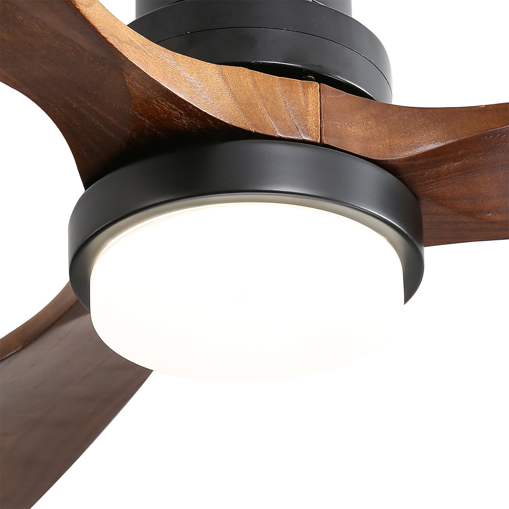 Spector 52'' Wood Ceiling Fan DC Motor Walnut-2018816905690877955