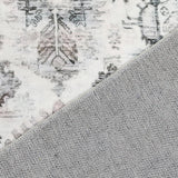 Marlow Floor Rug Vintage Short Pile Washable Carpet Soft Plush Non Slip 200x230 - Side View