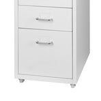Levede 5 Drawer Office Cabinet Drawers White-2006733174390001667