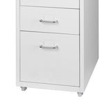 Levede 5 Drawer Office Cabinet Drawers White - Side View