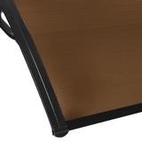 Mountview Window Door Awning Outdoor 1M X 6M Brown 1x6M - Side View